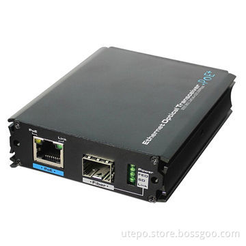 POE Ethernet Optical Transceiver, Support IEEE802.3 AF/AT Standard